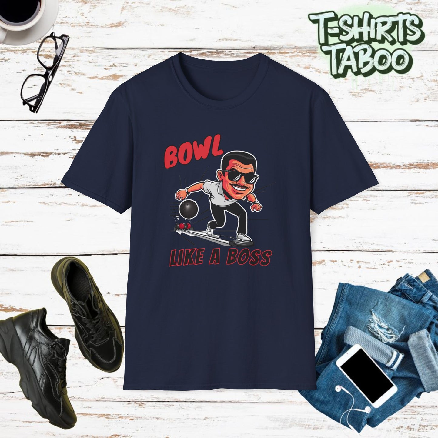 Bowling Shirt  Add a touch of fun to your wardrobe with our "Bowl like a boss" ten pin bowling shirt. Perfect for bowling enthusiasts and casual everyday street wear