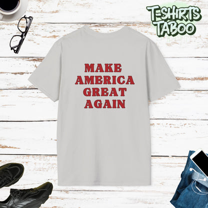 Celebrate record breaking history with our clever political memorabilia 4547 Trump Shirts, with Donald Trump as the iconic Agent 47 holding dual Colt 45's Shop Now 