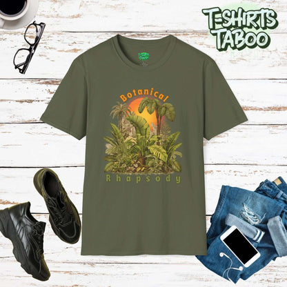 Embrace nature's beauty with our Botanical Rhapsody T-Shirt. This unique design captures the essence of floral elegance, perfect for nature lovers and style enthusiasts.