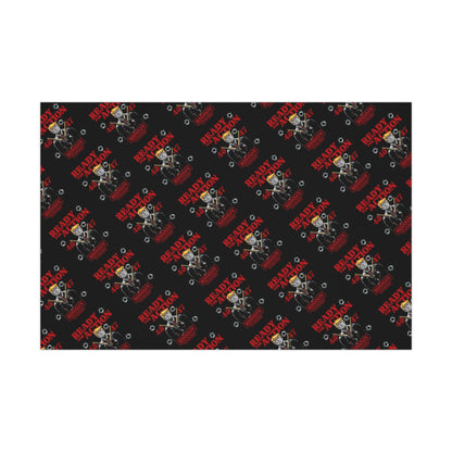 Trump 4547 Black Christmas Wrapping Paper - It’s Not Personal, It’s Just Holiday Spirit