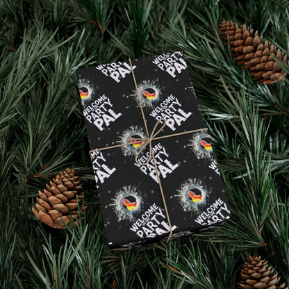 Bring an action-packed twist to your holiday celebrations with our black wrapping paper inspired by the iconic Die Hard movie franchise.  Featuring bold white text. 