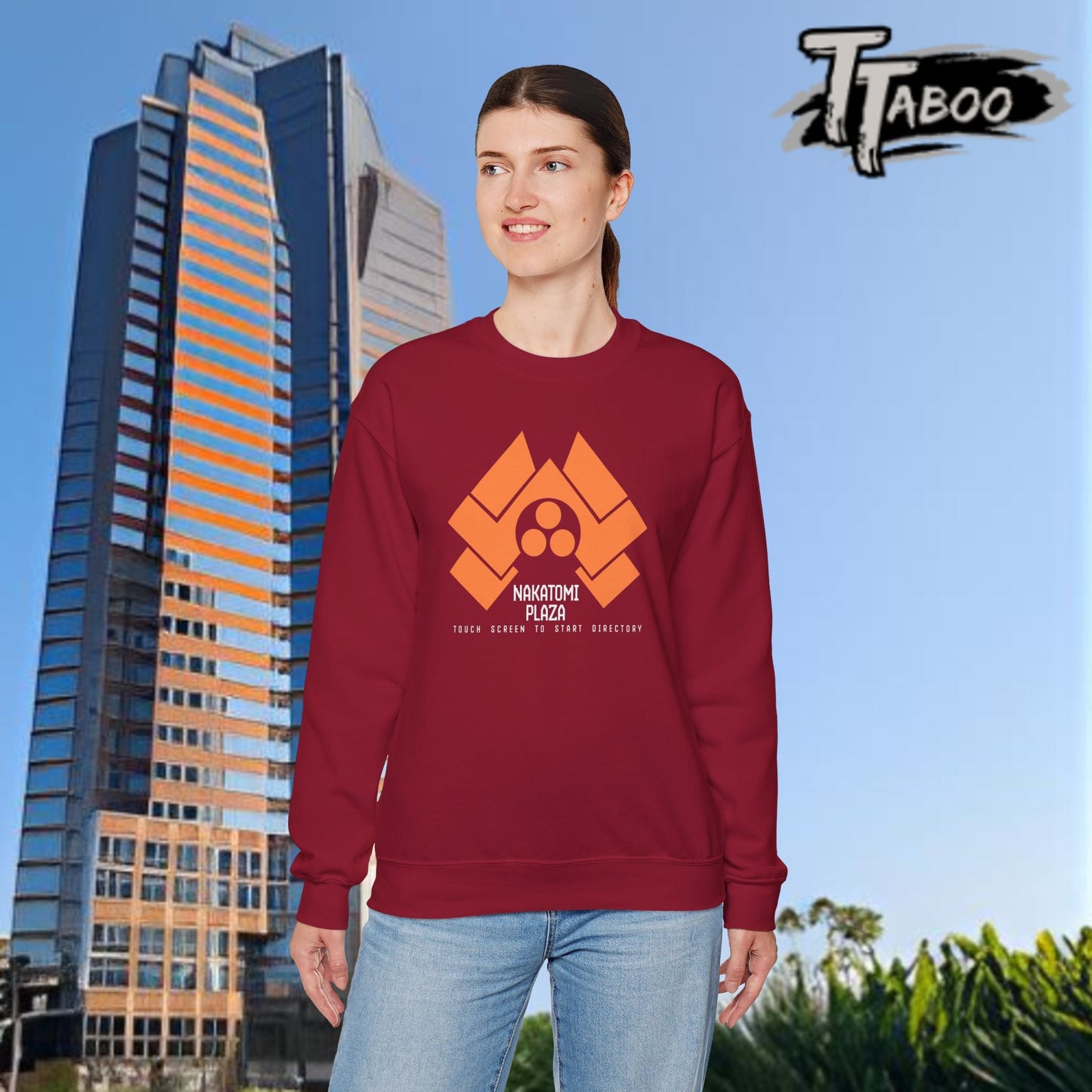 Step into the action of Die Hard with our Nakatomi Plaza Die Hard Christmas jumper, inspired by the iconic moment when John McClane first arrives at Nakatomi Plazer.