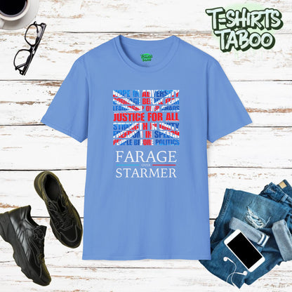 Nigel Farage Union Jack UK Politics T-Shirt