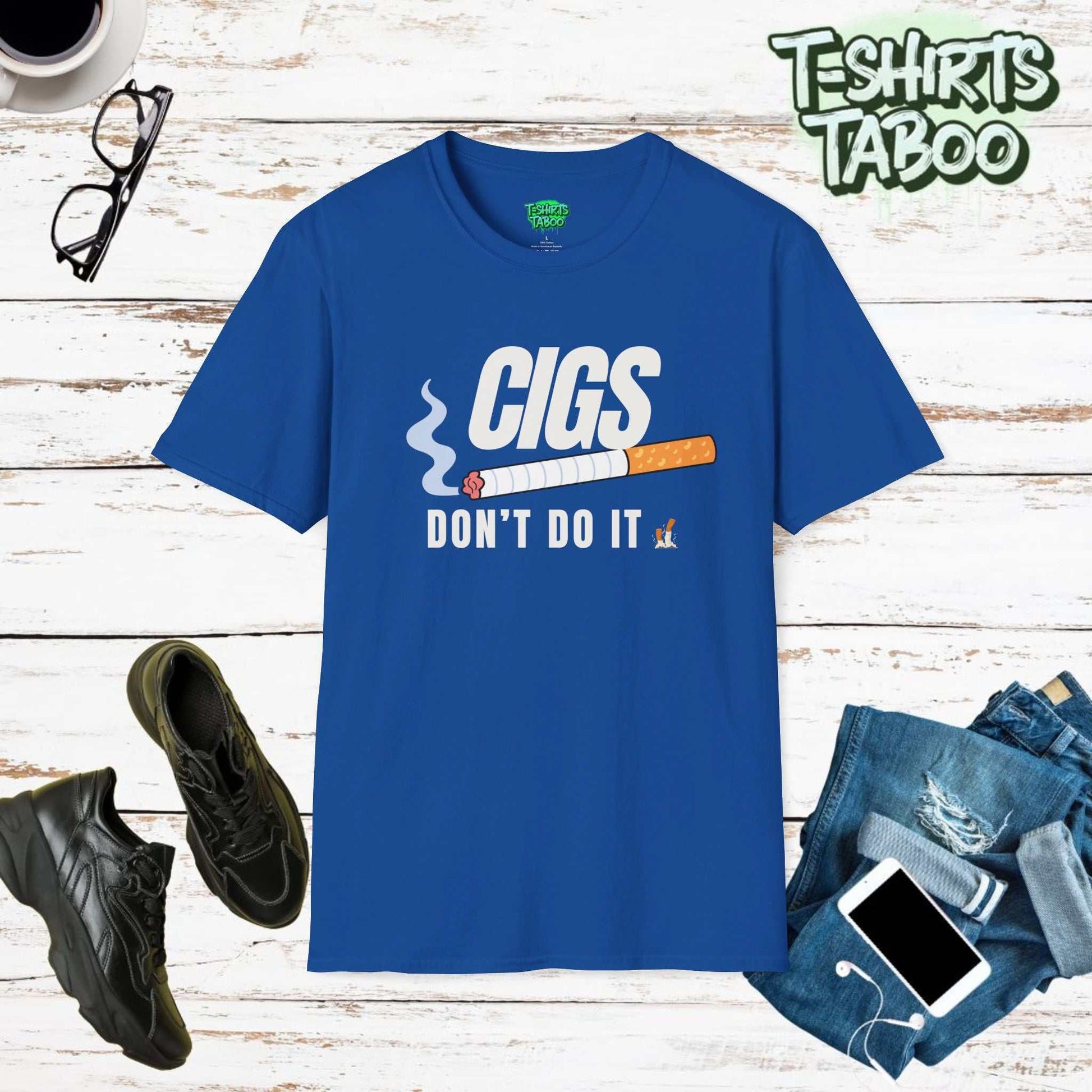 Dont do it, Stop, Quit Smoking Cigs T-shirt Healthier Lungs awareness 