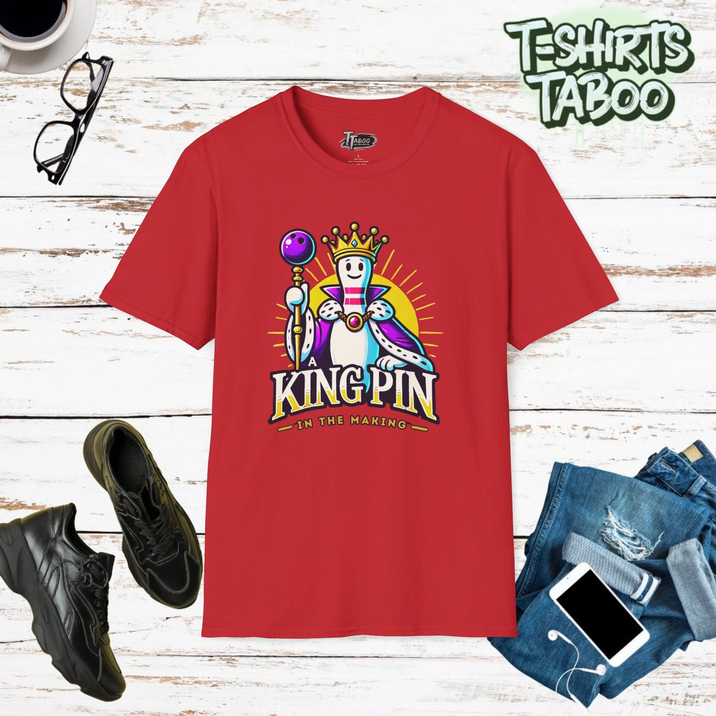 Bowling Shirt  Add a touch of fun to your wardrobe with our bowling shirt. Perfect for bowling enthusiasts, this Bowling shirt features A bowling pin in a crown and 