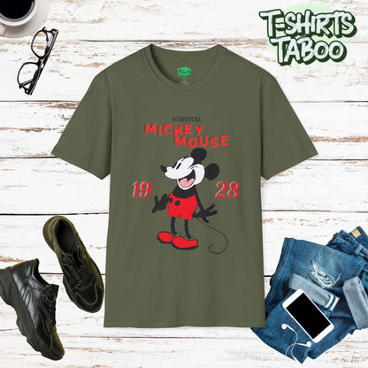 Celebrate Mickey Mouse debut almost 100 years ago with our Steamboat Willie 1928 tee. Vintage design, comfortable, and ethically made for all Mickey fans old and new