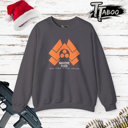 Step into the action of Die Hard with our Nakatomi Plaza Die Hard Christmas jumper, inspired by the iconic moment when John McClane first arrives at Nakatomi Plazer.