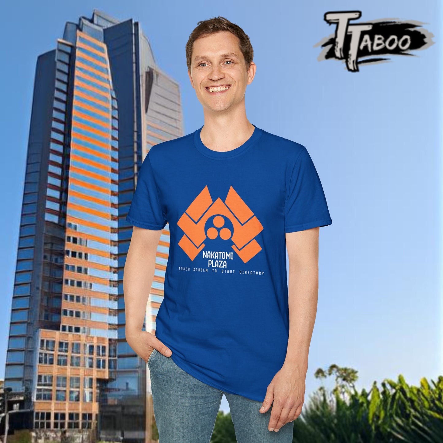 Step into the action of Die Hard with our Nakatomi Plaza Die Hard T Shirt, inspired by the iconic moment when John McClane first arrives at Nakatomi Plaza.                                                                                                                                                                                              vcb  