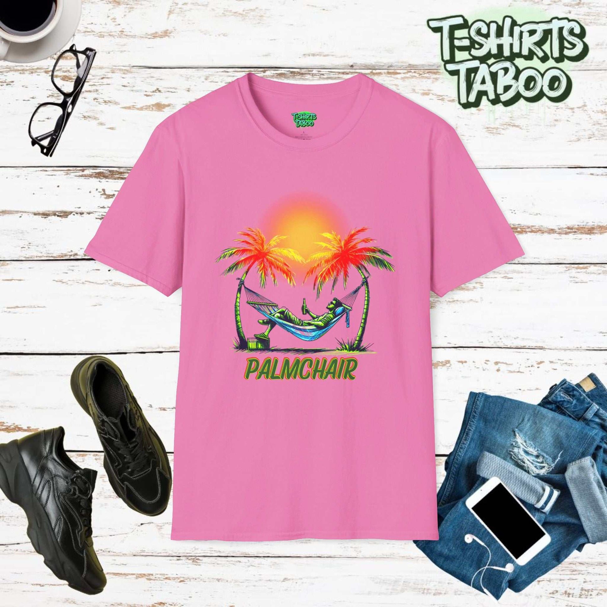 PalmChair, Embrace the ultimate chill vibe with tropical Palmchair T-Shirt, perfect for those who live for lazy days and stunning tropical sunsets or for a  gardener