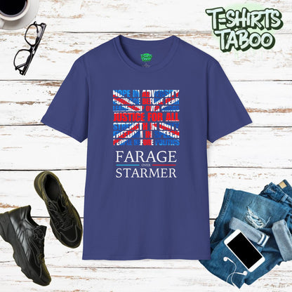 Nigel Farage Union Jack UK Politics T-Shirt