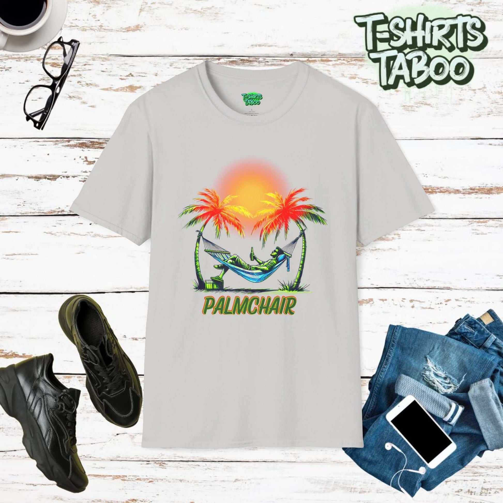 PalmChair, Embrace the ultimate chill vibe with tropical Palmchair T-Shirt, perfect for those who live for lazy days and stunning tropical sunsets or for a  gardener