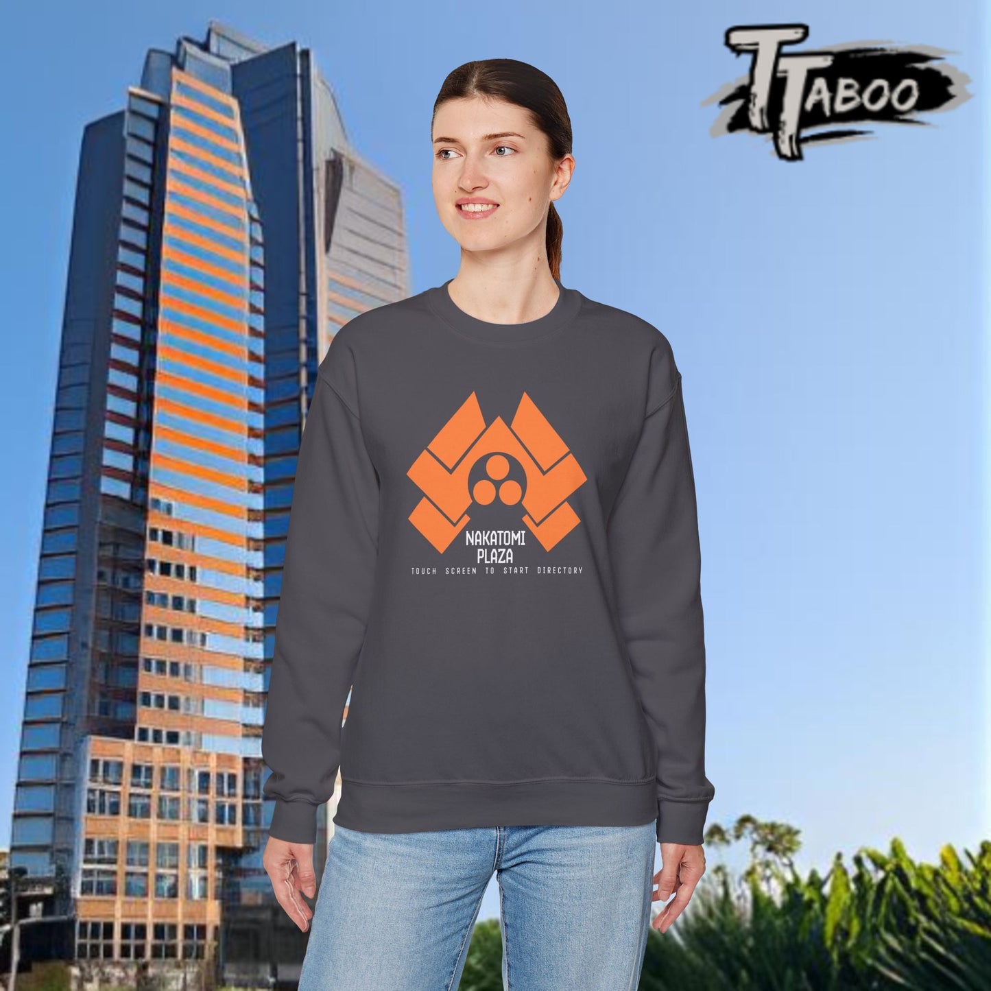 Step into the action of Die Hard with our Nakatomi Plaza Die Hard Christmas jumper, inspired by the iconic moment when John McClane first arrives at Nakatomi Plazer.