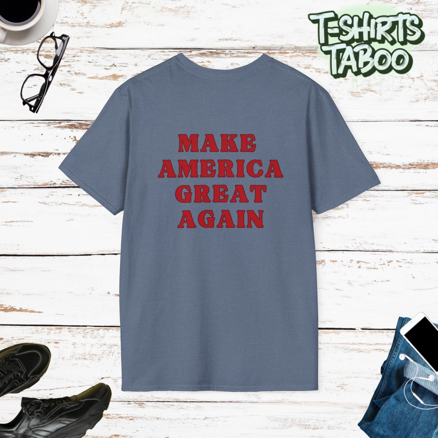 Celebrate record breaking history with our clever political memorabilia 4547 Trump Shirts, with Donald Trump as the iconic Agent 47 holding dual Colt 45's Shop Now 